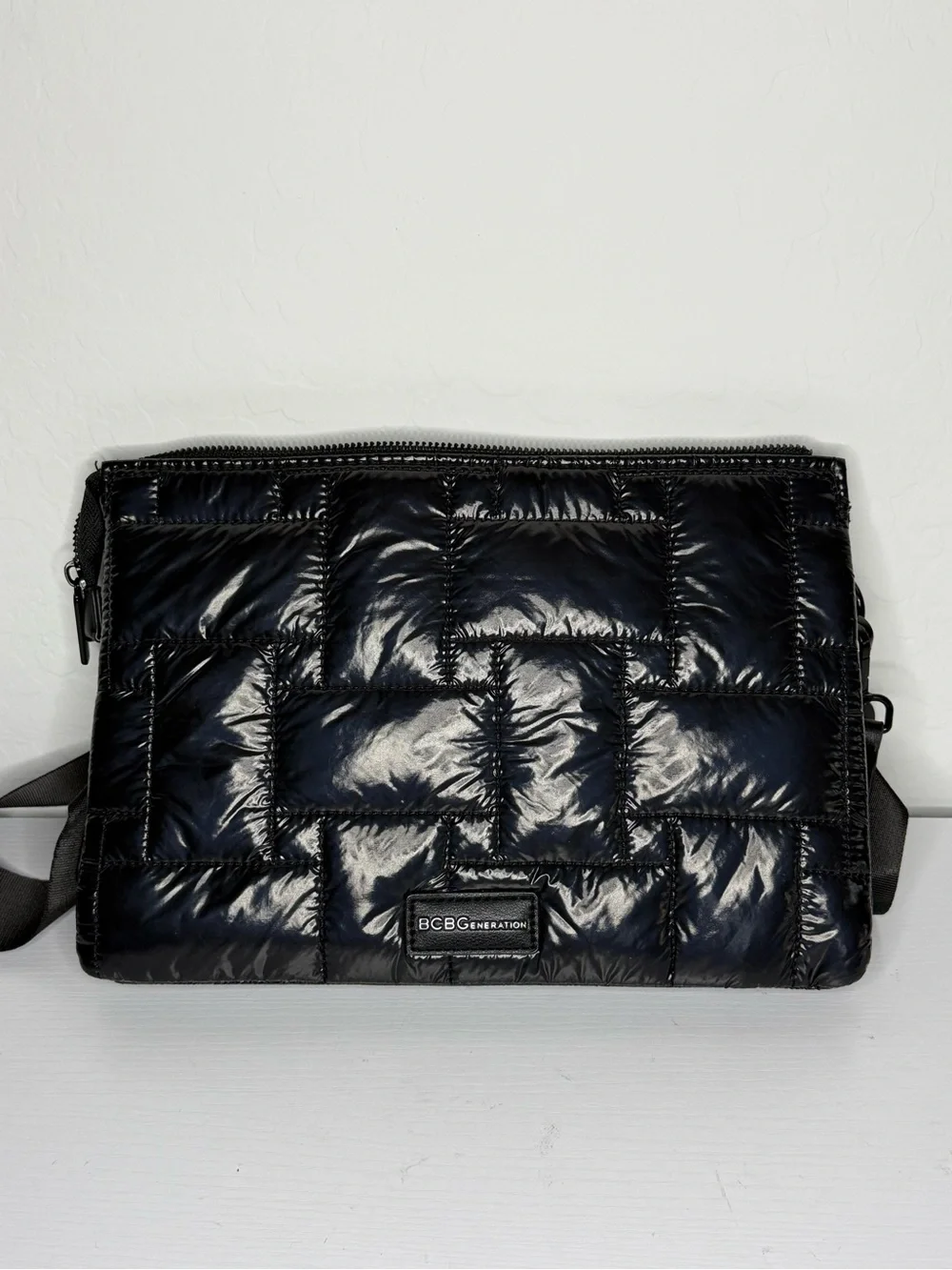 BCBGeneration Black Quilted Crossbody Bag